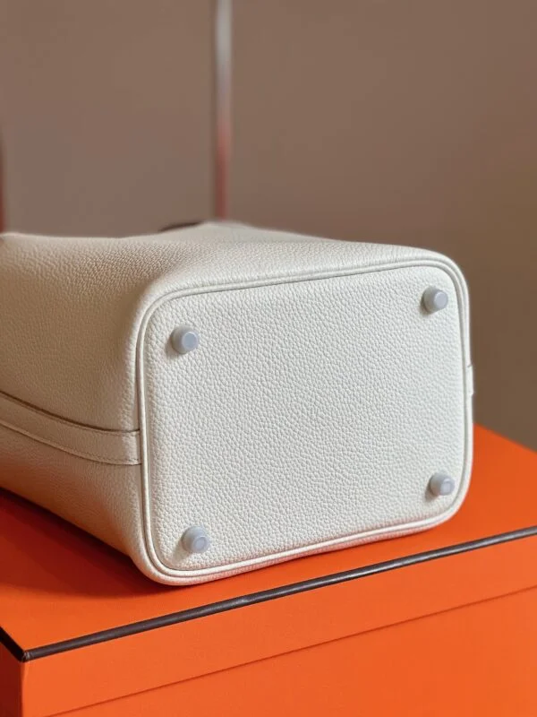 Hermès Picotin 18 White Togo Leather Silver Hardware Bag product view 7