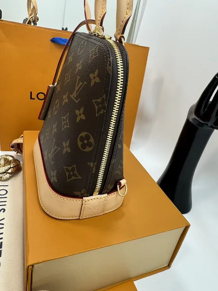 Louis Vuitton Alma backpack in the signature brown monogram canvas product view 7