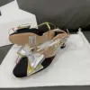 Valentino Women Black Satin Silver Gold Leather Heels product view 2