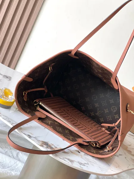 Louis Vuitton Neverfull Inside Out MM In Brown Monogram Canvas And Calfskin Trim Bag product view 7