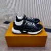 Louis Vuitton Women Black Mesh Leather Sneakers product view 4