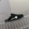 Hermès Women Black Suede Leather Slippers product view 2