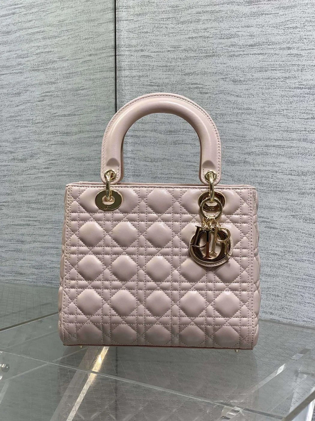 Dior Lady Pink with Gold Hardware – Medium Bag product view 2
