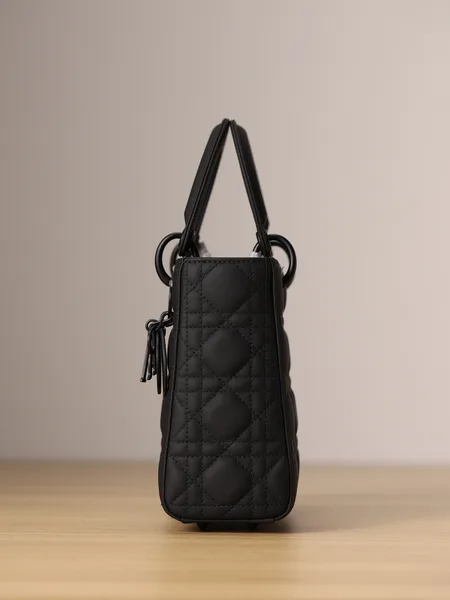 Dior Lady Matte Women’s Black Handbag 20 cm product view 4