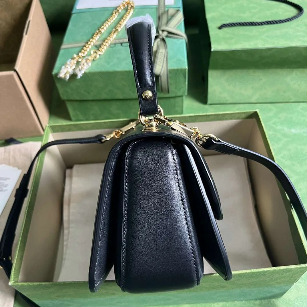 Gucci Branded Women’s Handbag Blondie Handle Smooth Leather 23x15cm product view 5