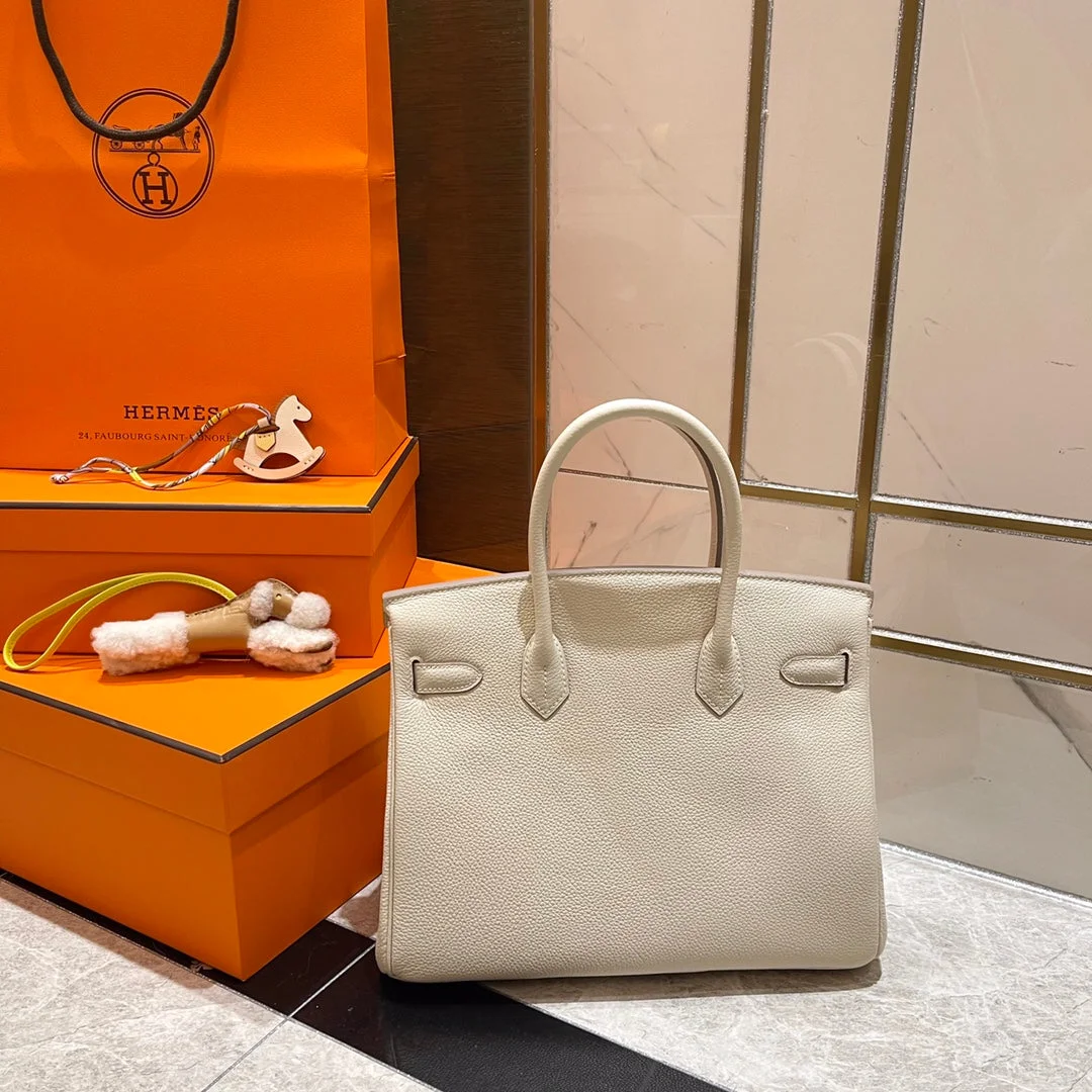 Hermès Birkin 30 cm White Togo Leather Silver Hardware Bag product view 2