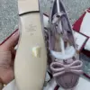 Valentino Women Pink Satin Studded Flats product view 6