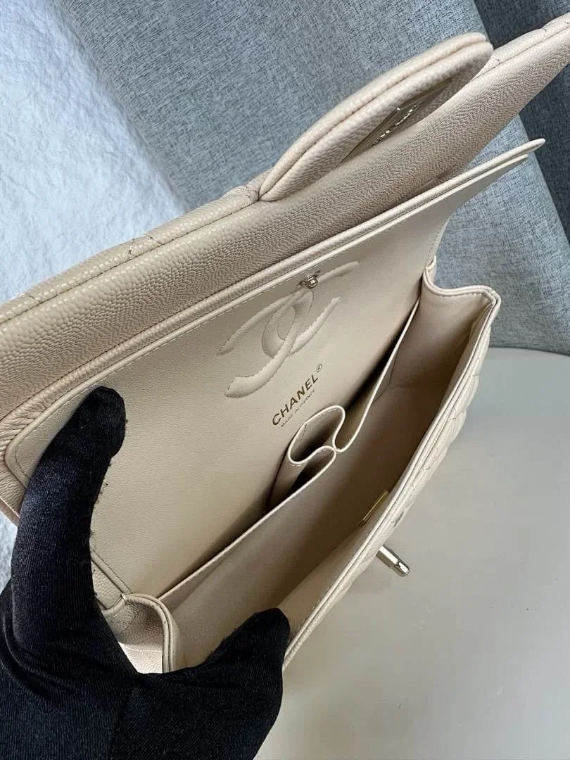 Chanel Classic Flap Medium Beige Gold Hardware Bag product view 9