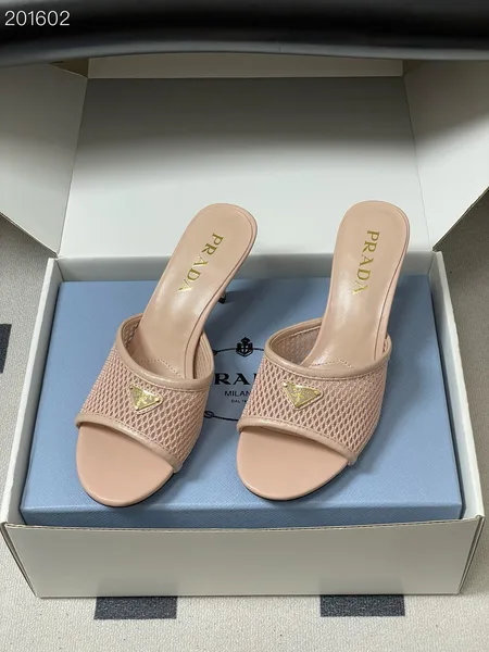 Prada Heeled Slides Pink product view 2