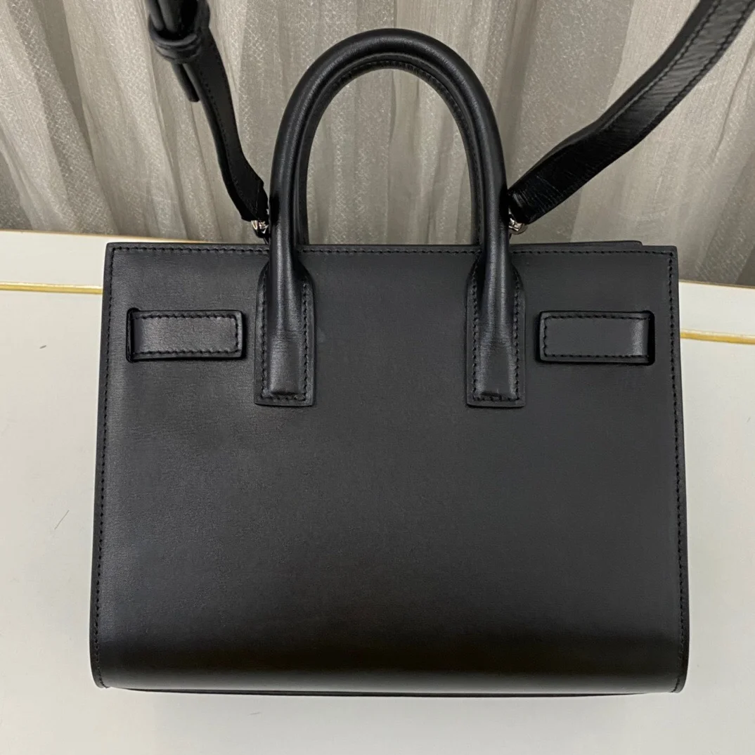 Saint Laurent Nano Sac De Jour Black Smooth Leather Gold-tone Metal Bag product view 4