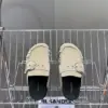 Hermès Women Beige Suede Buckle Mules product view 6