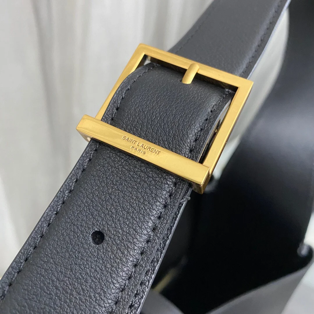 Saint Laurent Black 1453YS Hobe Bag 30 cm product view 4