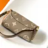 Louis Vuitton Favorite Brown Handbags Lock Gold 24x14cm product view 9