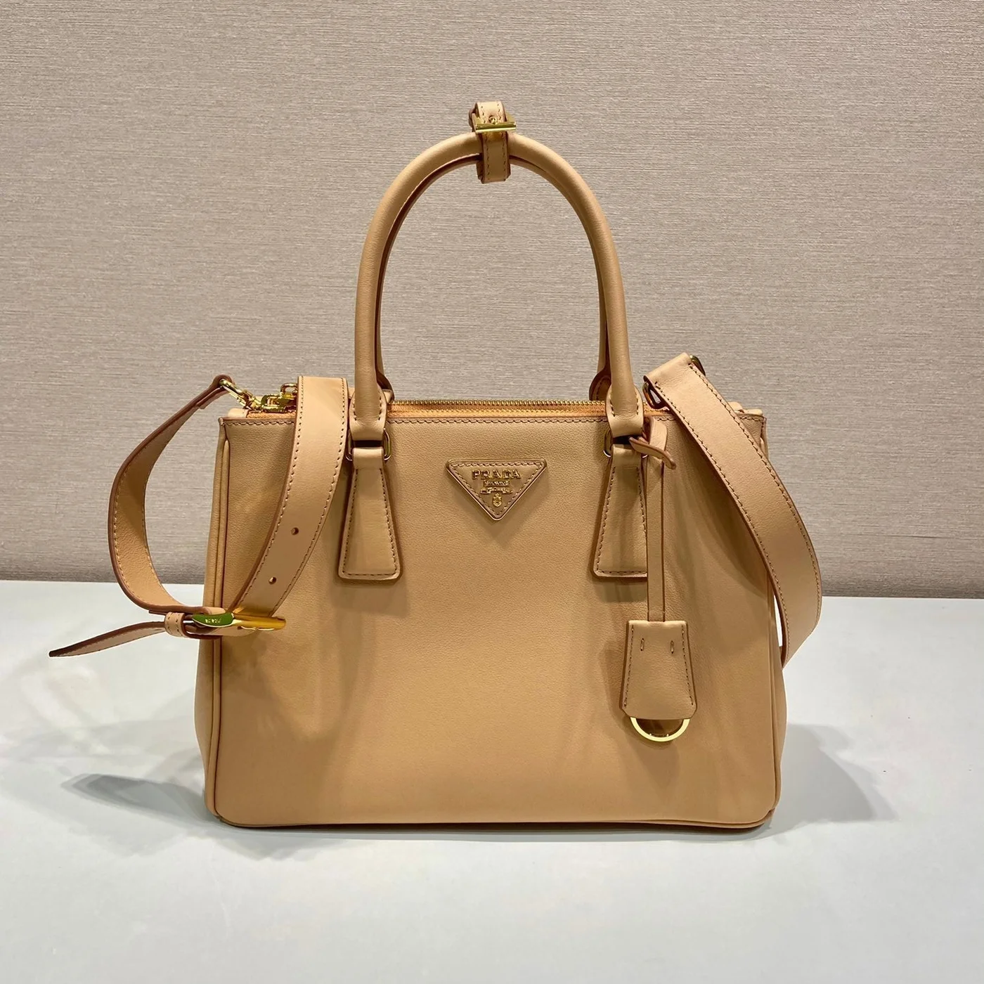 Prada Galleria Top Handle Bag 32 In Off White Saffiano Leather product view 1