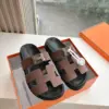 Hermès Women Brown Suede Sandals product view 3