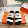 Hermès Women White Leather Straps Flat Sandals product view 5