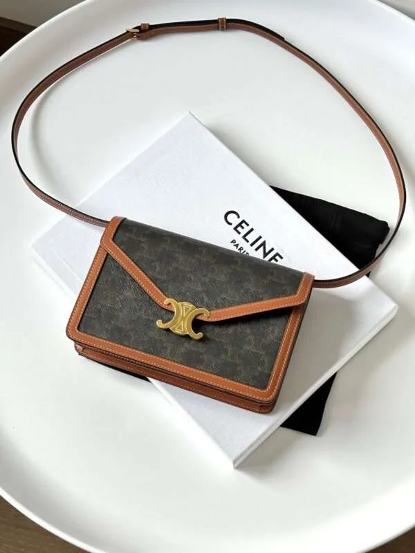 Celine Woc Triomphe Gold Plated Handbag 22x15cm product view 1