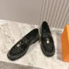 Louis Vuitton Women Black Patent Leather Loafers product view 4