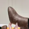 Louis Vuitton Women Brown Leather Mules product view 2