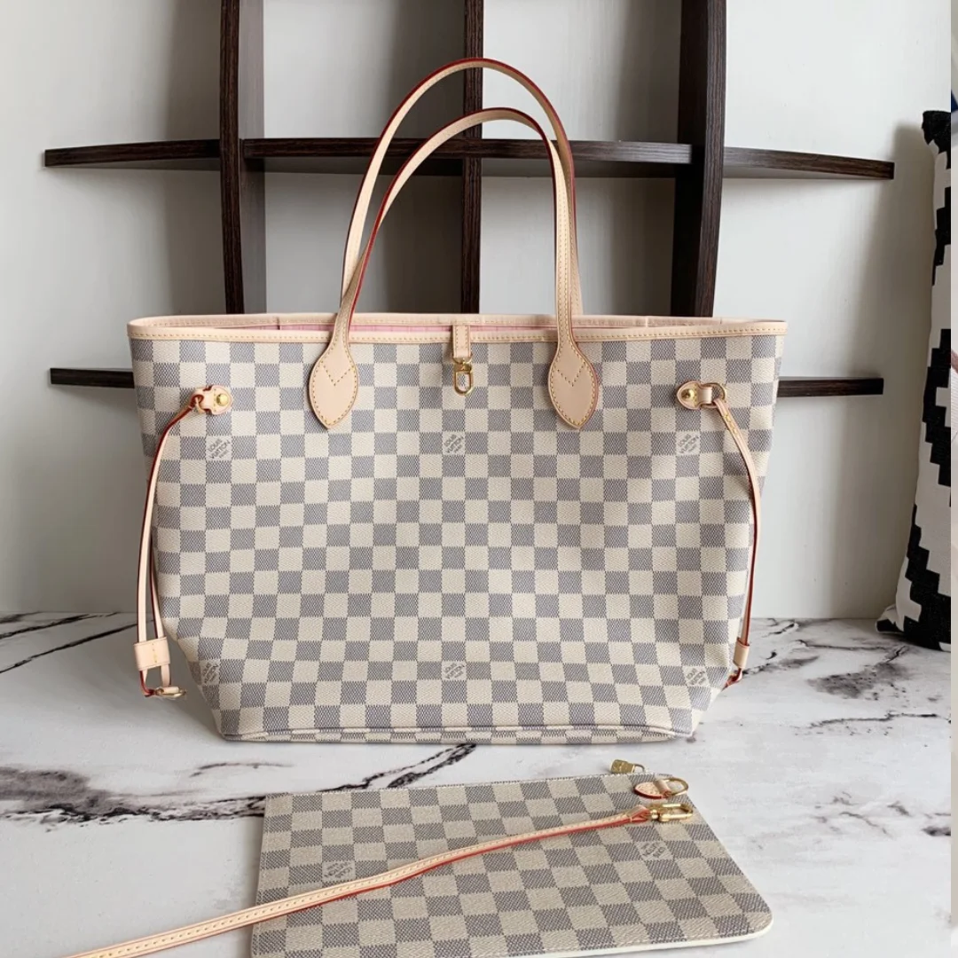 Louis Vuitton Neverfull Caro Pattern 32x29x17cm Bag with Pink Lining product view 1