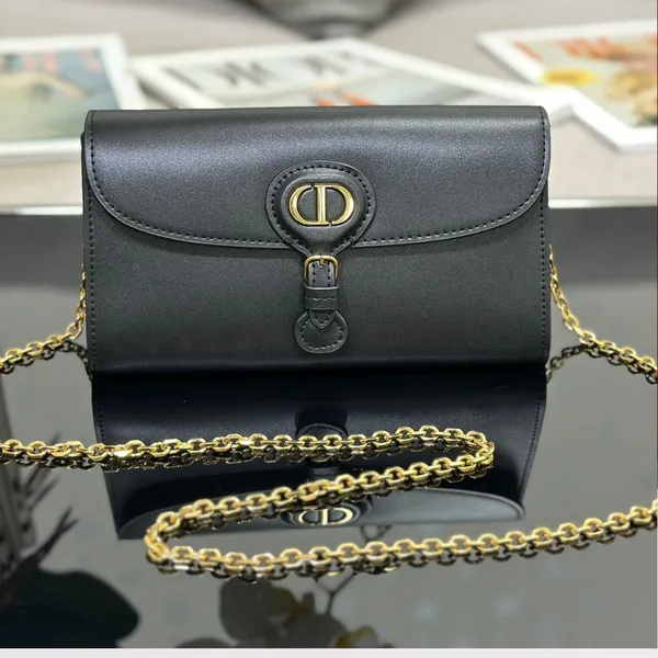Dior Bobby Women’s Crossbody Bag Black Smooth Leather 21.5x12x4cm product view 1