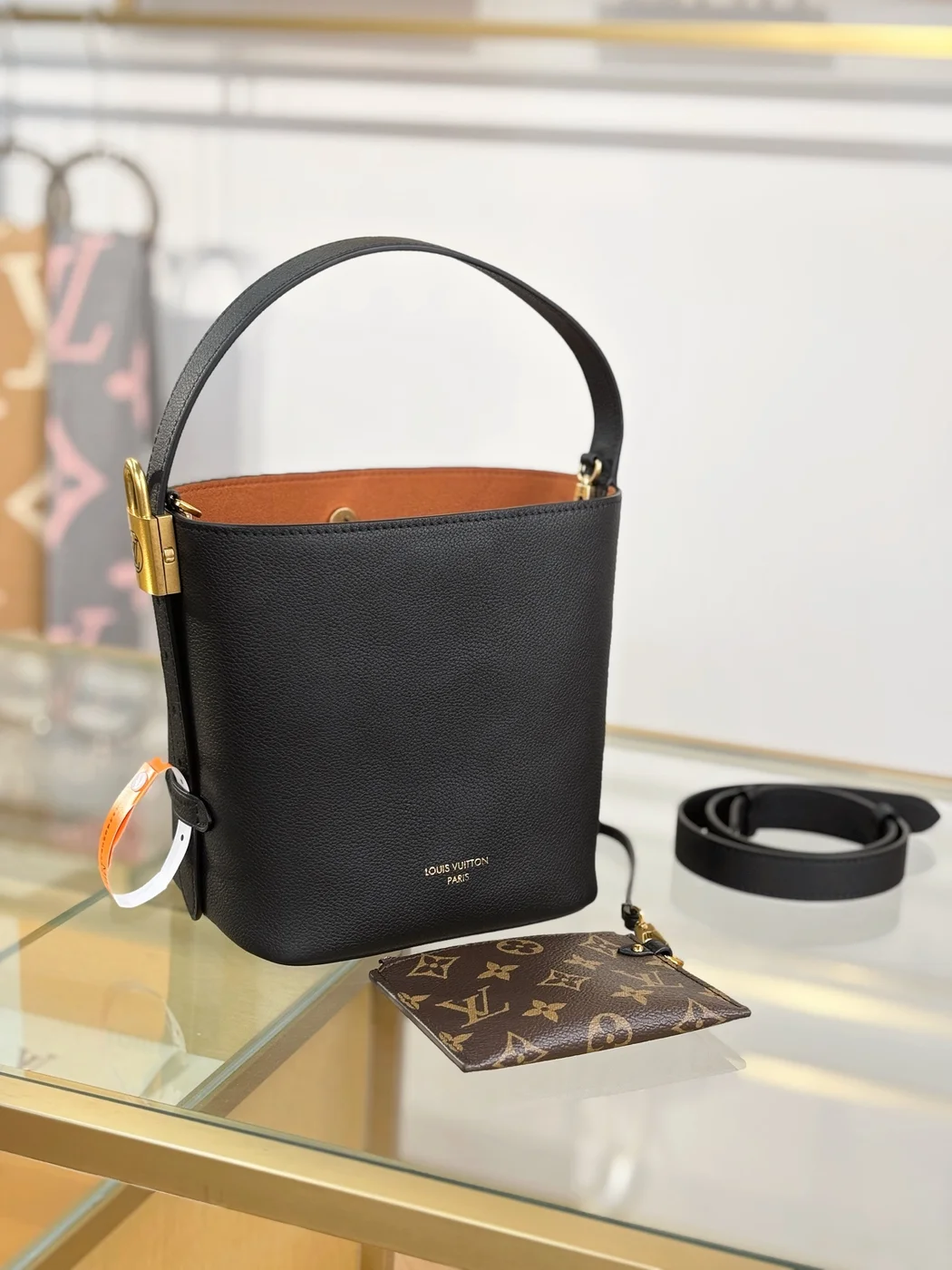 Louis Vuitton Low Key All In BB bag in black product view 4