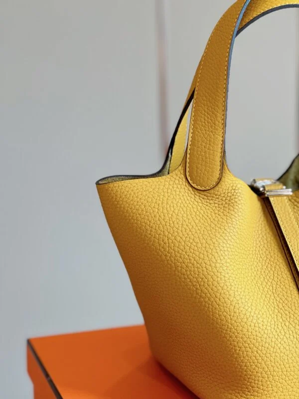 Hermès Picotin 18 Yellow Togo leather Gold Hardware Bag product view 4