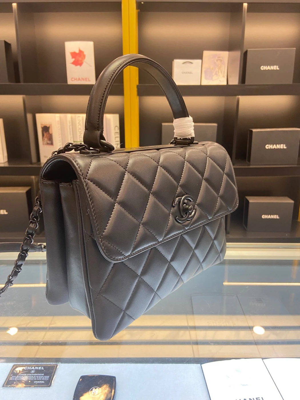 Chanel Trendy Brown Leather Full Box Handbags 25 cm product view 7