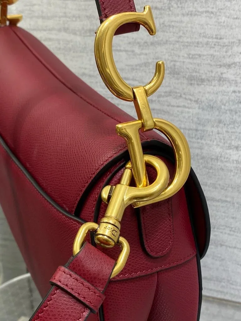 Dior Saddle Bag Red Gold Hardware product view 5