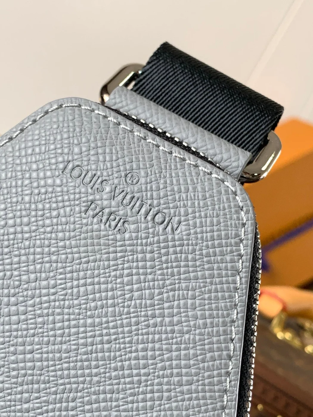 Louis Vuitton Avenue Slingbag 31 In Grey Taiga Leather Bag product view 6