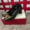 Valentino Women Black Leather Heels product view 2