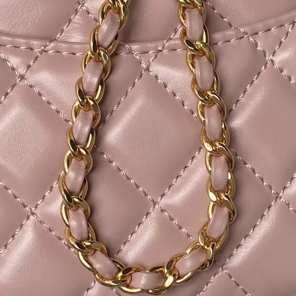Chanel 22B Small Flap Bag Gem Chain Dust Pink product view 2