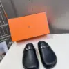 Hermès Women Black Leather Mules product view 1