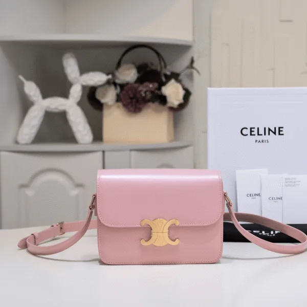Celine Mini Handbag Pink Smooth Leather 19 cm product view 1