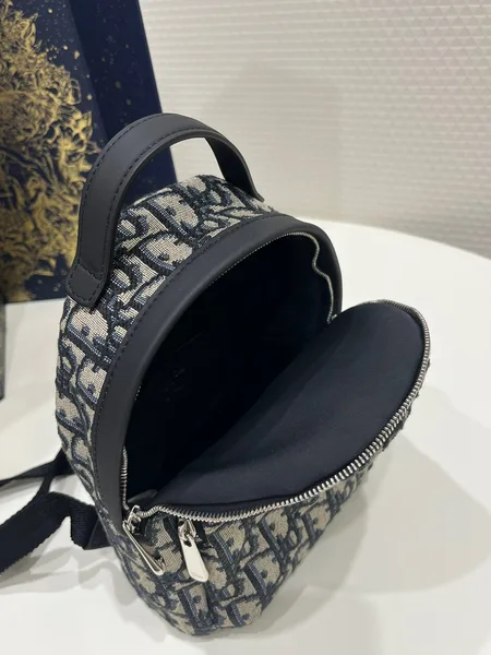Dior Mini High-End Bag – Oblique Pattern Fabric (24x10x16cm) product view 6
