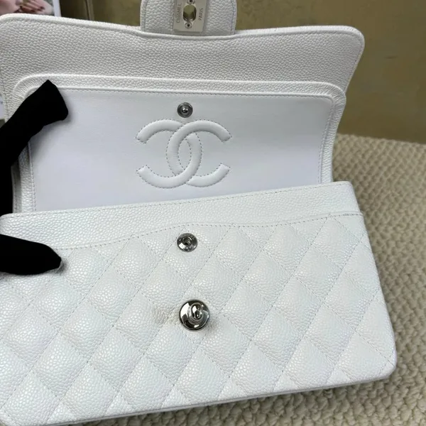 Chanel classic flap white small Bag product view 6