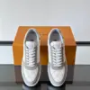 Louis Vuitton Men White And Gray Leather Sneakers product view 6