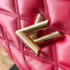 Louis Vuitton Twist Woman’s Red Handbags Smooth Leather 23 cm product view 3