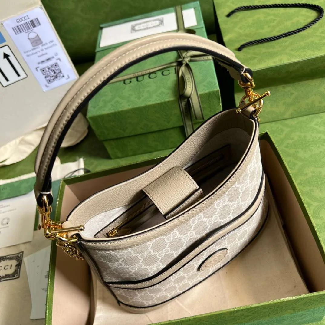 Gucci Handle Bag with Gucci Logo Pattern 25x21cm product view 4