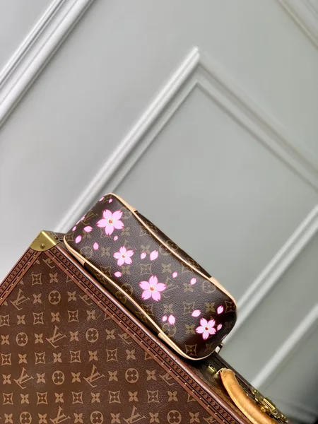 Louis Vuitton Boulogne Cherry Blossom 29 In Sakura Brown Monogram Coated Canvas Bag product view 4