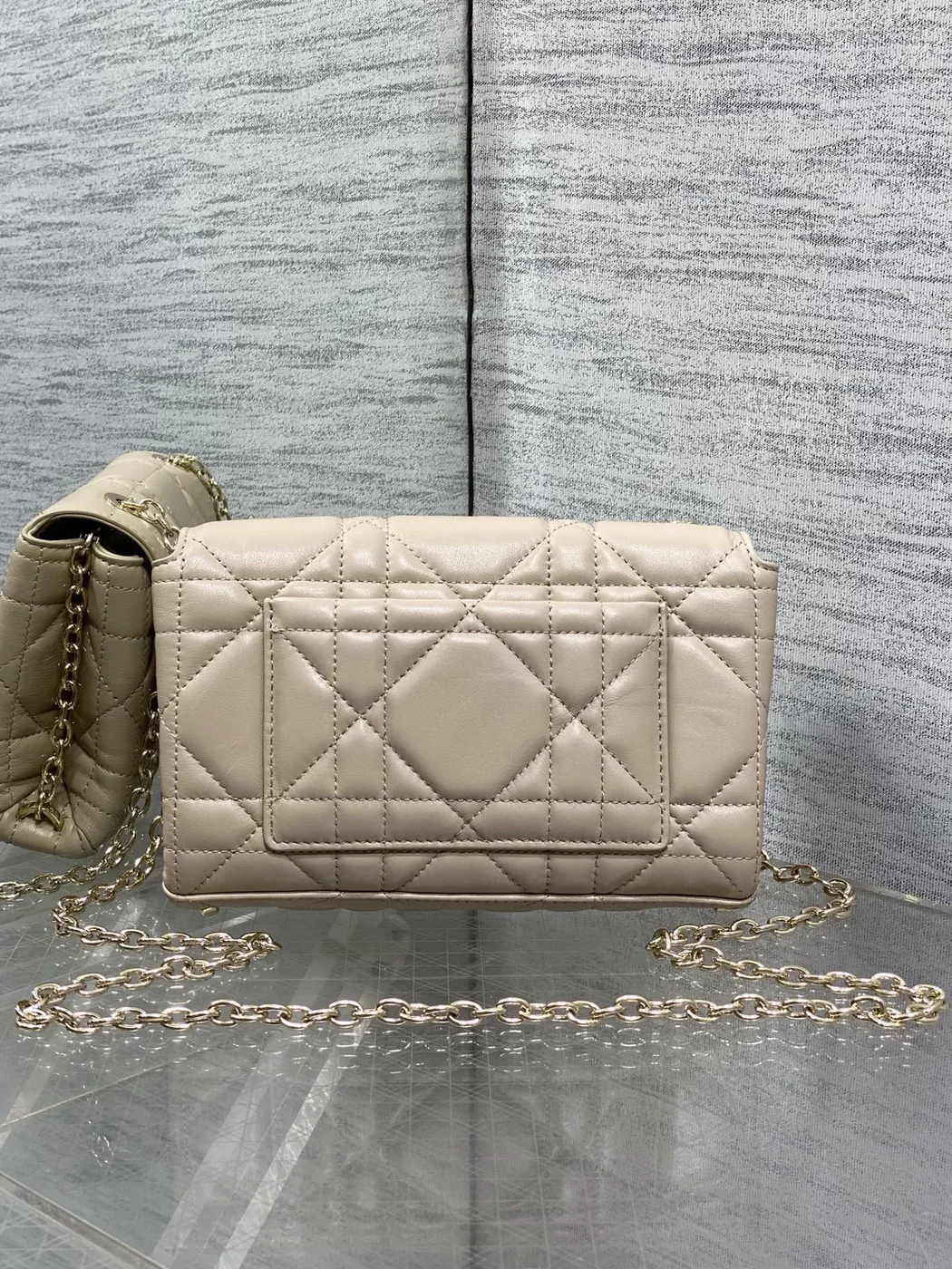 Dior My Dior Mini Bag in Beige Cannage Lambskin product view 2