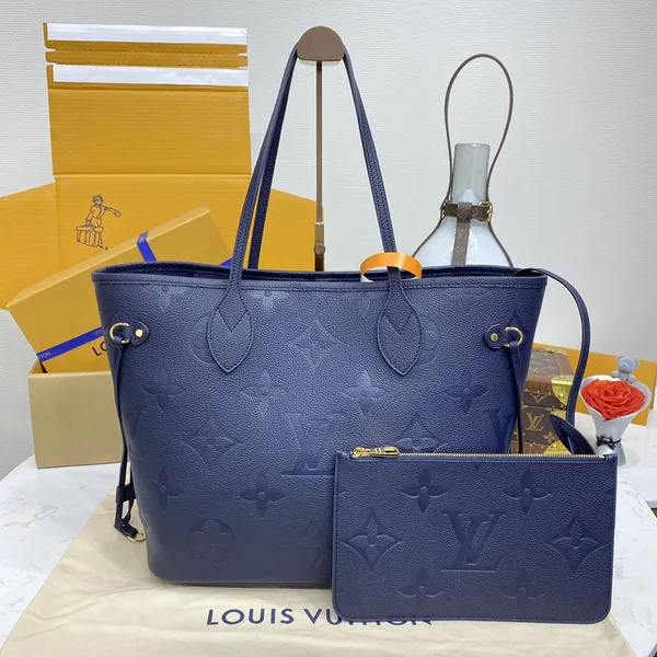 Louis Vuitton Neverfull MM Monogram Empreinte Leather Bag product photo