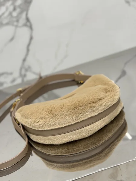 Prada Leather And Shearling Arquã¨ Handbag product view 4