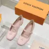 Louis Vuitton Women Light Pink Patent Leather Mary Jane Loafers product view 1