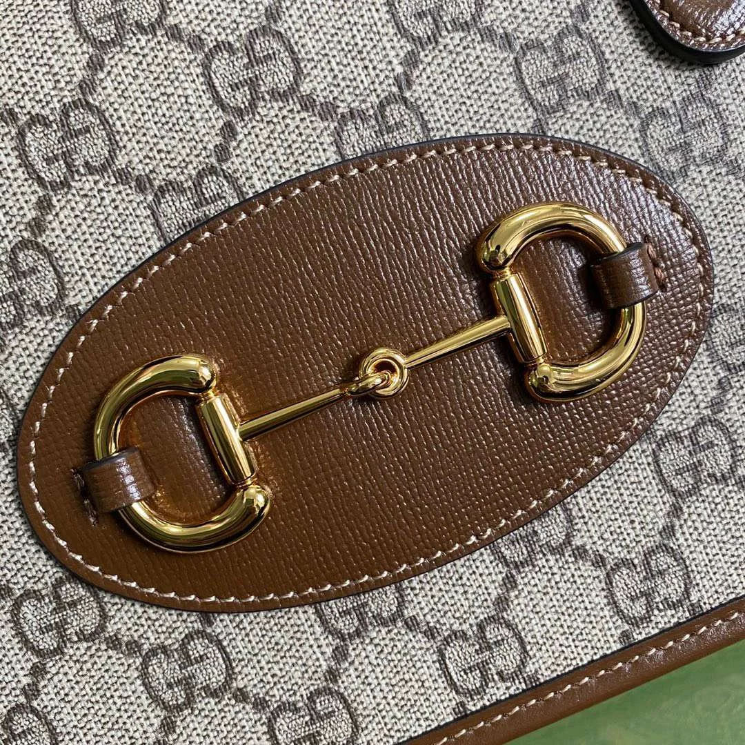 Gucci 1955 Women’s Handbag with Brown Handle 23x16x12cm product view 7