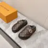Louis Vuitton Women Brown Leather Monogram Mules product view 1