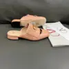 Valentino Women Peach Pink Leather Fringe Mules product view 3
