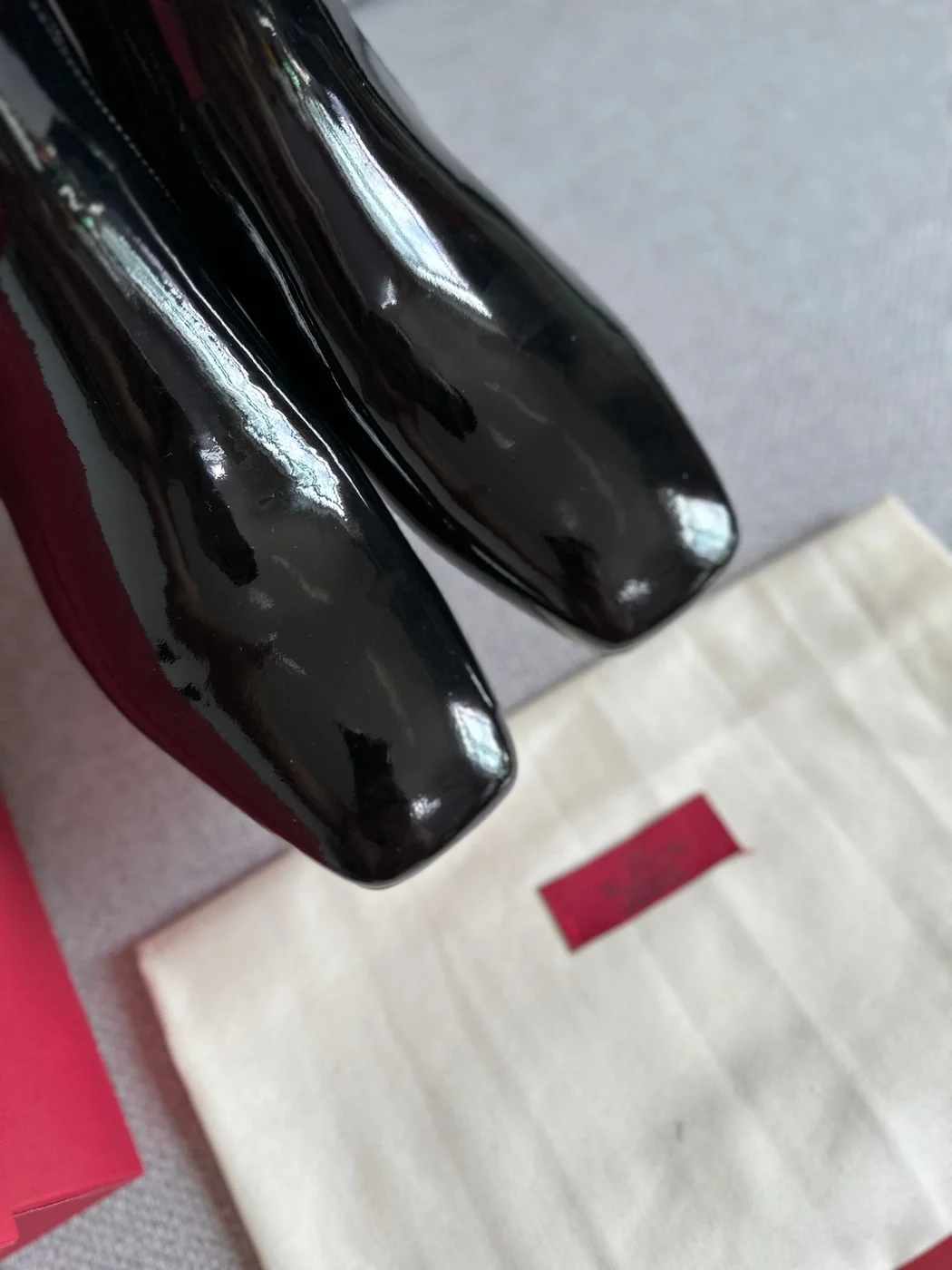 Valentino Women Black Patent Leather Boots product view 6