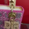 Dior Lady  Bag Metallic Calfskin  Satin with Rose Des Vent product view 7