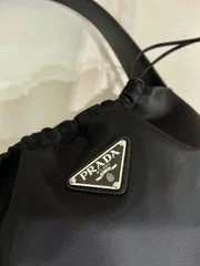 Prada Small Drawstring Bag 23 In Black Re-Nylon product view 4